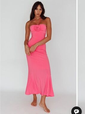 Selfie Leslie Ibiza sunset dress